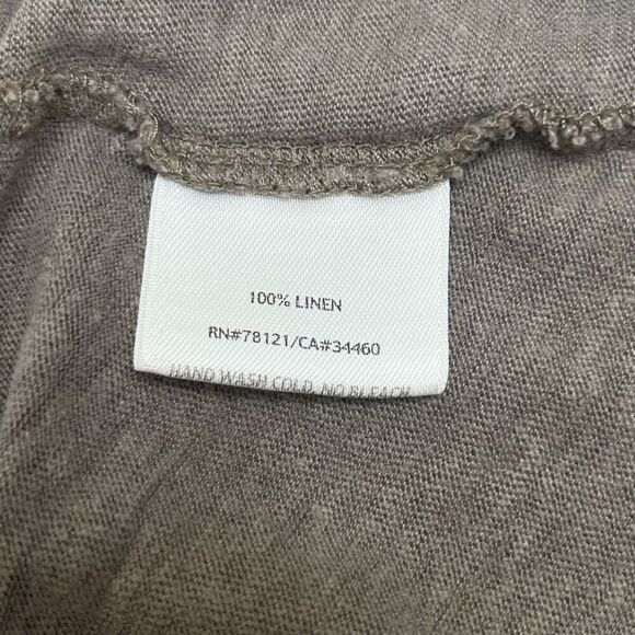Eileen Fisher Womens 100% Linen V-Neck Knit Tank Top Gray Size Petite Medium - Picture 13 of 16